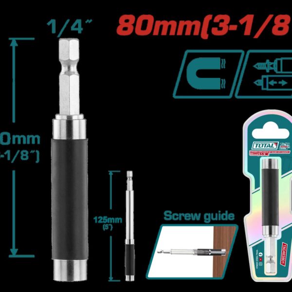 PUNTA EXTENSION MAGNETICA PARA TALADRO  1/4"  SUPER TOTAL (TAC463801)