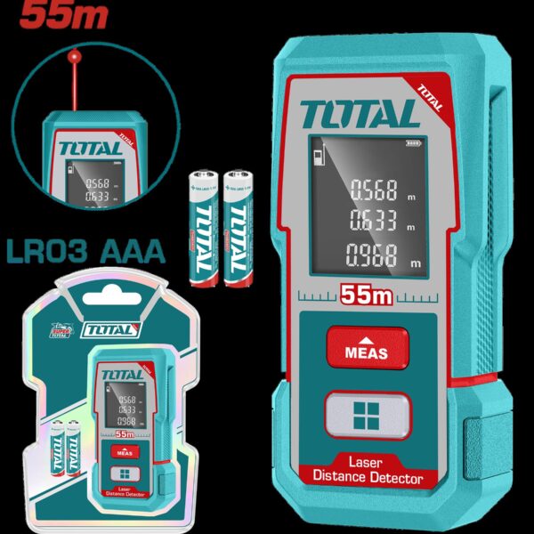MEDIDOR DE DISTANCIA LASER 55MTS INDUSTRIAL SUPER TOTAL (TMT550166)