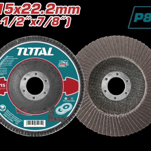 DISCO FLAP 4 1/2  GRANO 80 (115X22.2MM) SUPER TOTAL (TAC6311580)