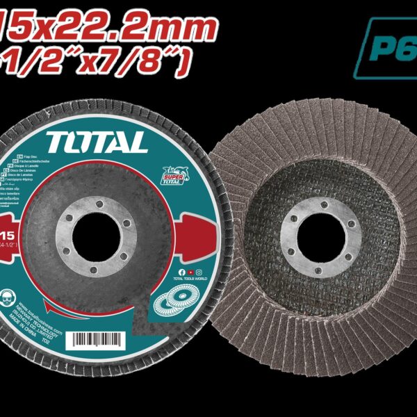 DISCO FLAP 4 1/2  GRANO 60 (115X22.2MM) SUPER TOTAL (TAC6311560)