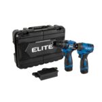 Combo Elite Taladro Percutor Inalambrico 1/2 16V 40NM + Atornillador de Impacto 1/4 120NM sin Escobillas Incluye 2 Baterias 2AH + Cargador (KITX161B)