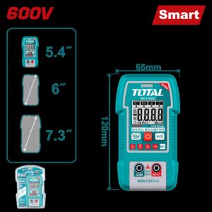 Tester Digital 600V 4000 Conteos Rms Industrial Total (TMT516003)