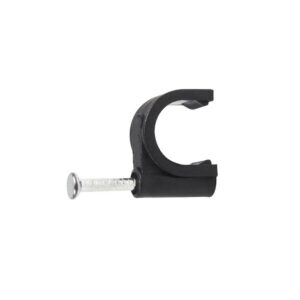 GRAPA MURO NEGRA PLASTICA COAXIAL 6-MEDIANA C.A MEJIA (BOLSA X 50)