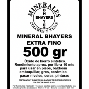 MINERAL NEGRO BHAYERS CAJA 500GR Ref: 23157