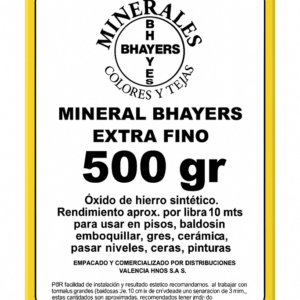MINERAL AMARILLO BHAYERS CAJA 500GR Ref: 23154