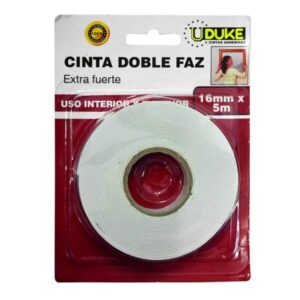 CINTA DOBLE FAZ UDUKE 5 MTS 1.5MM (HT40289) Ítem: 10133