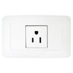LINEA BK BLANCA INCRUSTAR TOMA SENCILLO 110-220 (RETIE-FL) (118Z-08) (HT20340) Ref: 1769