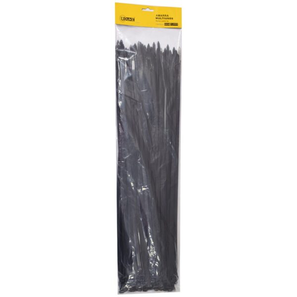 AMARRA PLASTICA UDUKE NEGRA 7X550MM (55 CM) (100 UNDS) (HT70046) Ref: 10110