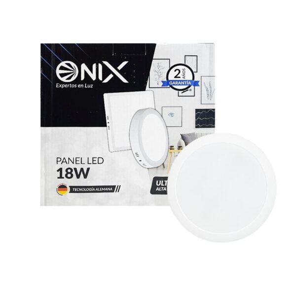 PANEL LED 18W REDONDO INCRUSTAR LUZ DIA ONIX 85-265VAC (6500K) (ZFR532) Ref: 8382B