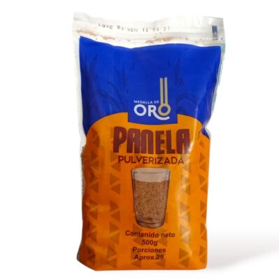 PANELA PULVERIZADA MEDALLA DE ORO 500G