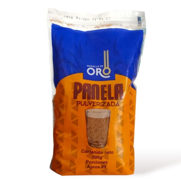 PANELA PULVERIZADA MEDALLA DE ORO 500G