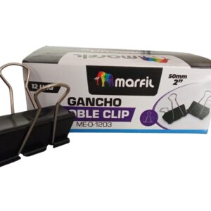 GANCHO DOBLE CLIP 2¨ CAJA X 12 MARFIL