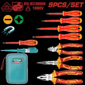 Juego de Herramienta Aislado x 9 Pzs 1000V Total (THKIST3092)
