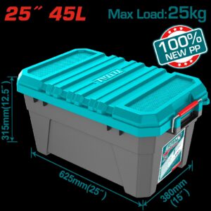 Caja de Almacenaje  Plástica 25" 45L Total (TPBX0252)