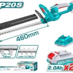 CORTASETOS INALAMBRICO  20V INCLUYE 2 BATERIAS 2.0AH Y CARGADOR  TOTAL (UTHTLI20462)