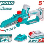 SIERRA MINI INALAMBRICA 5"  20V INDUSTRIAL INCLUYE 2  BATERIA 2.0AH  Y CARGADOR  TOTAL (UTGSLI20562)