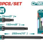EXTENSION DE IMPACTO  1/2" X 3 PZS INDUSTRIAL TOTAL (THISEB12031)
