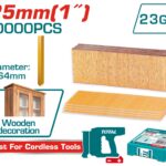 PUNTILLA O CLAVILLO SIN CABEZA 1″GA23 10000PZS INDUSTRIAL SUPER TOTAL (TAC06825)