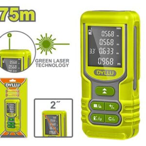 Medidor de Distancia Laser 75M Luz Verde Dyllu (DTDL15267)