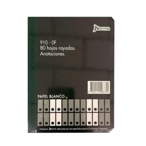 LIBRO 910-OF ANOTACIONES 80 HOJAS RAYADAS