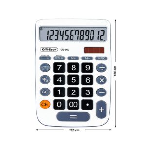 CALCULADORA OE-960 12DIG DUAL OFFI-ESCO P120