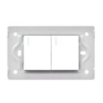 SWICHE DOBLE LUXOR BLANCA INTERCAMBIABLE SIN TAPA DUKE ENERGY (V9-007) REF:13132