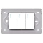 SWICHE TRIPLE LUXOR BLANCA INTERCAMBIABLE SIN TAPA DUKE ENERGY (V9-009) REF:13133