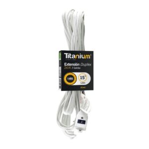 Extension Blanca 4,5 MTS Titanium (Duplex 2X14 -15FT) (ECA42)