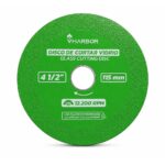 DISCO CORTE VIDRIO Y CERAMICA VERDE 4-1/2" VHARBOR (HT4250)