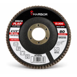 Disco Flap 4-1/2" Grano 80 Vharbor (HT4378)