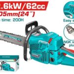 Motosierra 24" 62CC a Gasolina  Industrial Total (TG5622611)
