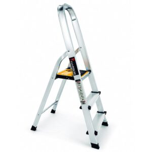 ESCALERA DE ALUMINIO 2 PELDANOS CAP 150 KILOS CON PLATAFORMA 109 CMS  VHARBOR (HT4402)