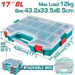 Caja Organizadora 17" Apilable Total (TPBX1711)