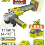 Pulidora Inalambrica 4 1/2 20 V 850W Incluye Bateria 4.0 Ah, Cargador  Dyllu (UDTLAP5421)