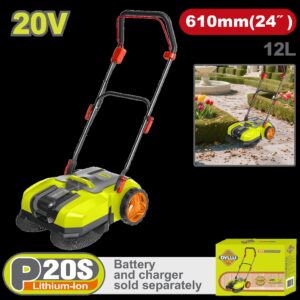 Barredora Inalambrica 20V Ancho de Barrido 24" Deposito 12L, Bateria y Cargador Se Venden por Separado Dyllu (DTLSP1520)
