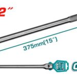 Palanca Rache Fuerza 1/2" 375MM  M/Acero Industrial Total (THTFX12151)