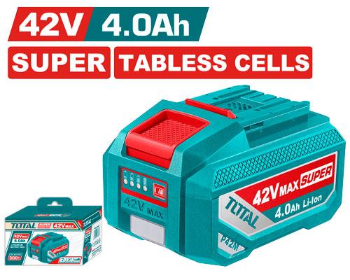 BATERIA 42V 4.0AH ION LITHIUM SUPER TABLESS CELLS TOTAL (TFBLI42402)
