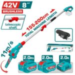SIERRA INALAMBRICA 8" EXPANDIBLE 0-45CM 42V INCLUYE 2 BATERIAS 2.0AH Y CARGADOR INDUSTRIAL (UTPSLI42281)