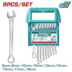 Llave Mixta Juego x 9 Pzs 6-19MM Crv Industrial Super Total (THT103296)