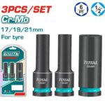 Copa de Impacto 1/2" Juego x 3 Piezas  Industrial Total (THKISD12042L)