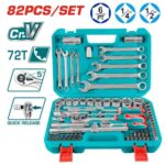 Rache con Copas  1/2-1/4" x 82 Pzs Industrial Super Total (THT421802)