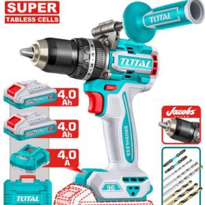 Taladro de impacto inalámbrico 20V con dos baterías de 4.0 Ah