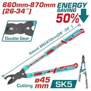 TIJERA PODAR  EXTENDIBLE 26-34 DIAMETRO CORTE MAX. 45MM" INDUSTRIAL TOTAL (THTS1528608)