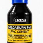 Pega PVC Fina Uduke Azul 1/32 Vidrio con Disificador HTC016