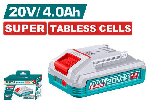 BATERIA 20V 4.0AH ION LITHIUM SUPER TABLESS CELLS TOTAL (TFBLI2123)