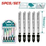 SET DE SEGUETA SIERRA CALADORA X 5 PCS PARA MADERA TOTAL (TJSBT101D)