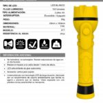 LINTERNA TRONEX 1 LED 100 LUMENES ENCAUCHETADO AMARILLO (PILA AA) (TRL20LR6CAY)