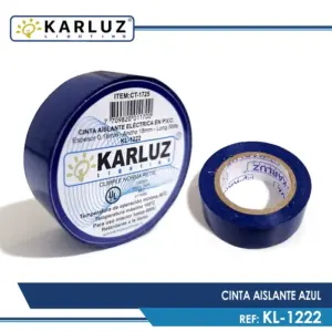Cinta Aislante Azul 5MTS Karluz REF:KL-1222