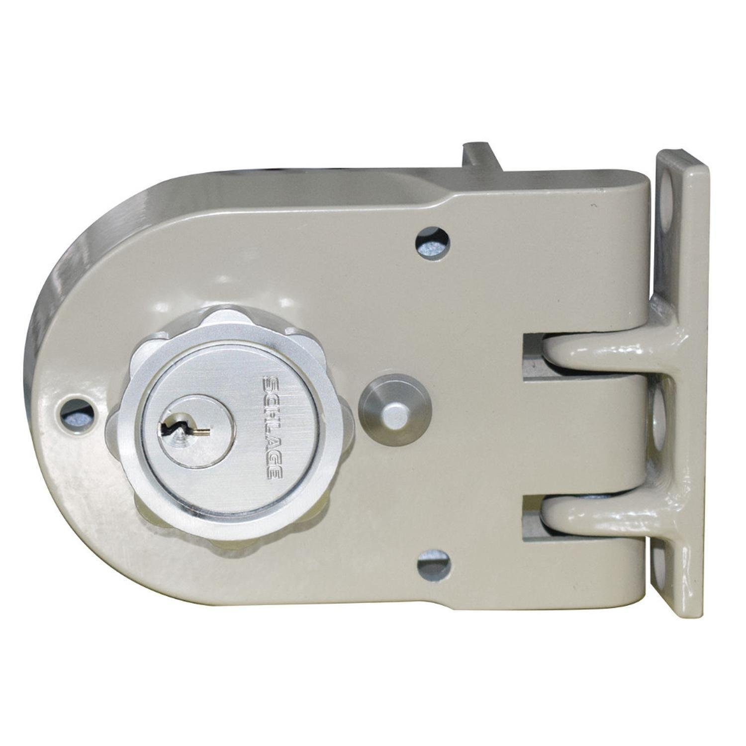 Chapa Candado Inafer Derecha Sobreponer con Roseta y Placa de Soldar (C-996R)