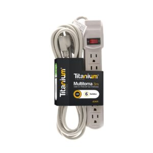 Toma Multiple x 6 Salidas Cable de 3 MT (ECA35)